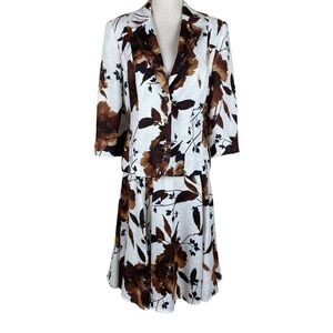 Grace Dane Lewis Linen Blazer Skirt Set